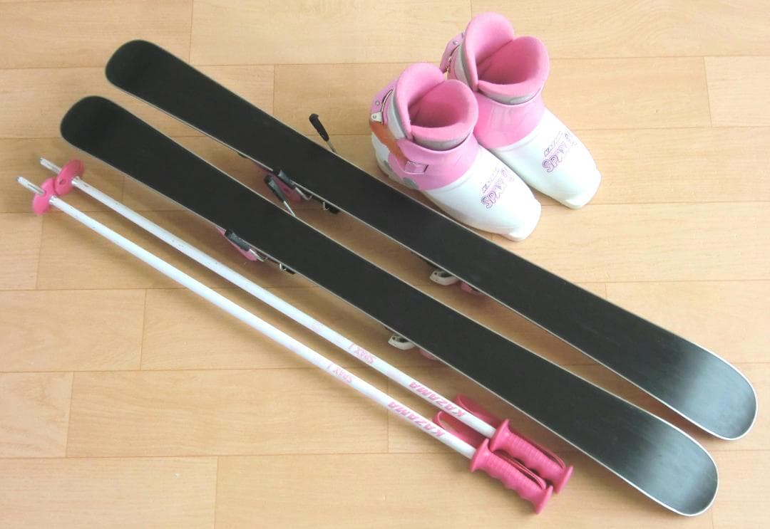 ■■12月・1月限定■送料無料■子供用スキーセット■板96靴19■WAX済■■