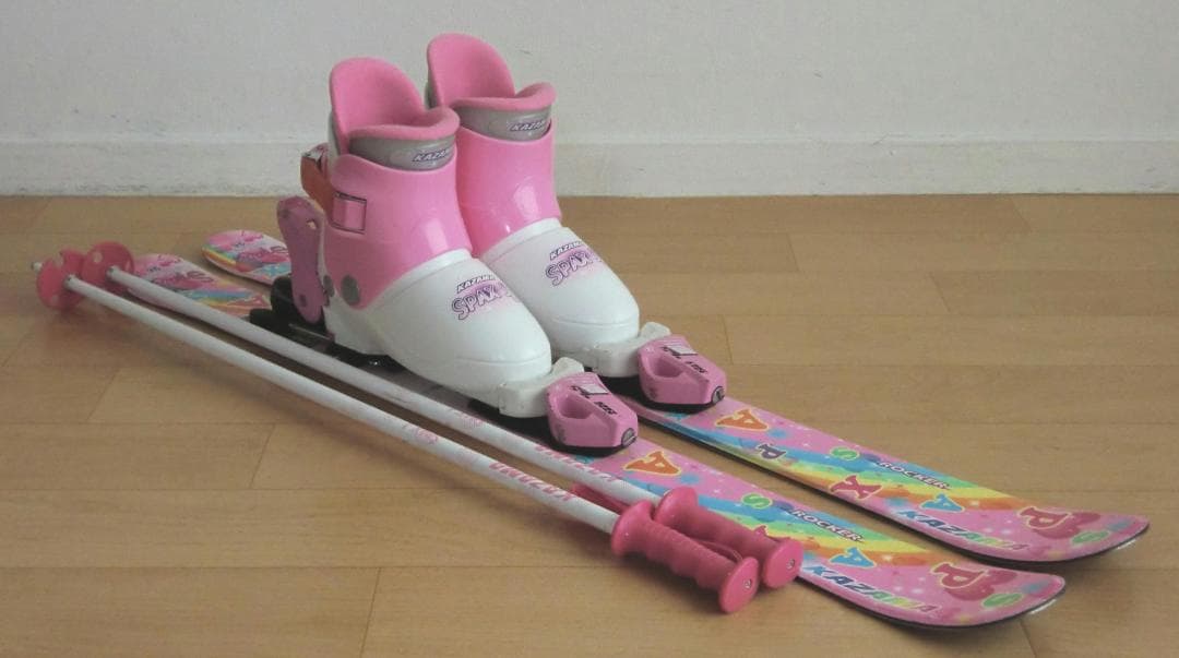 ■■12月・1月限定■送料無料■子供用スキーセット■板96靴19■WAX済■■