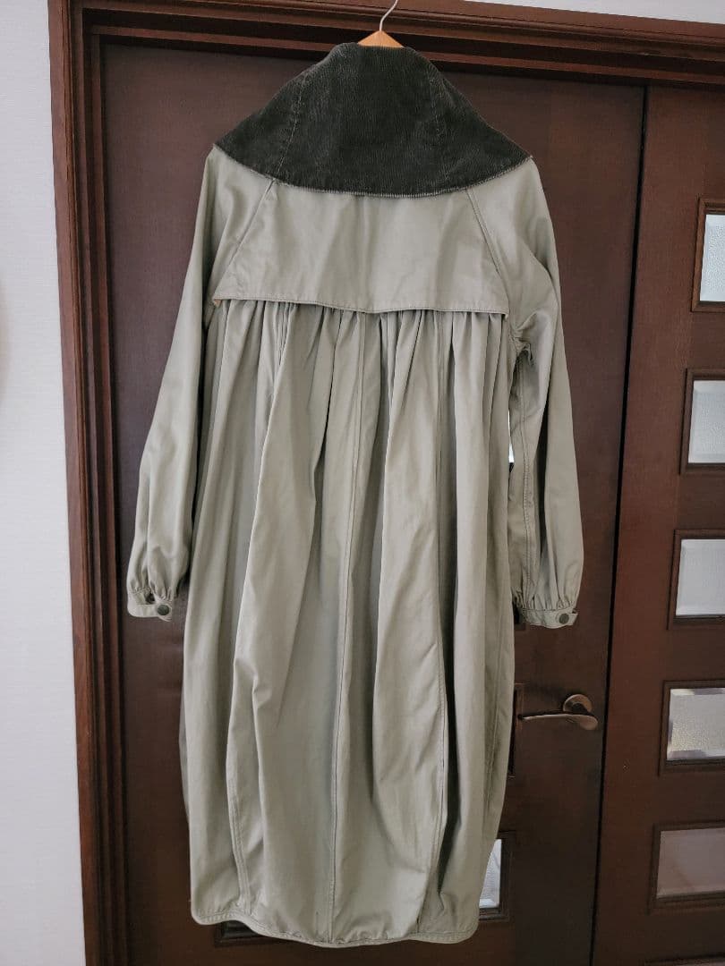 中古/KAPITAL/襟コーデュロイバックプリーツ バルーン ロングコート/1