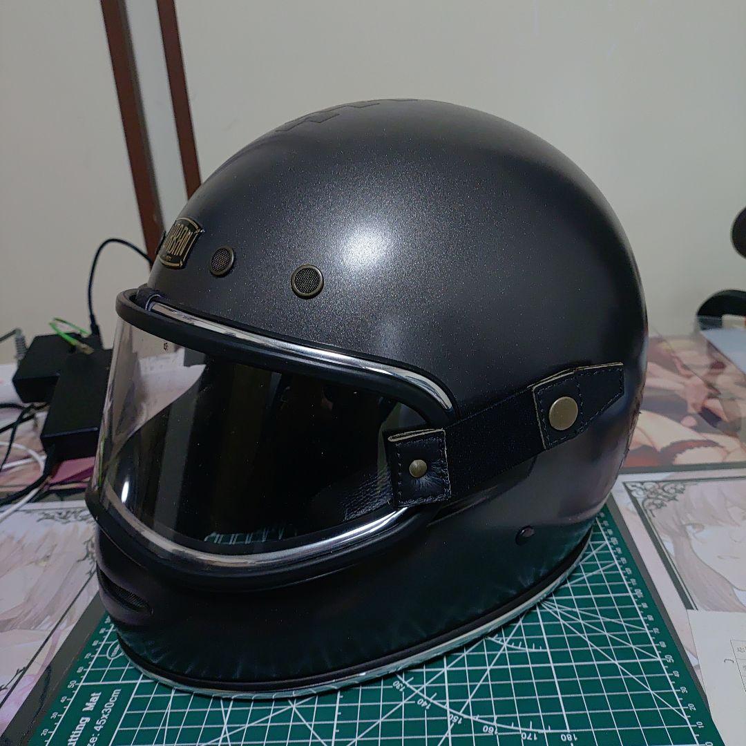 URBAN フルフェイスヘルメット グレー　Lサイズ　色んなゴーグルセット