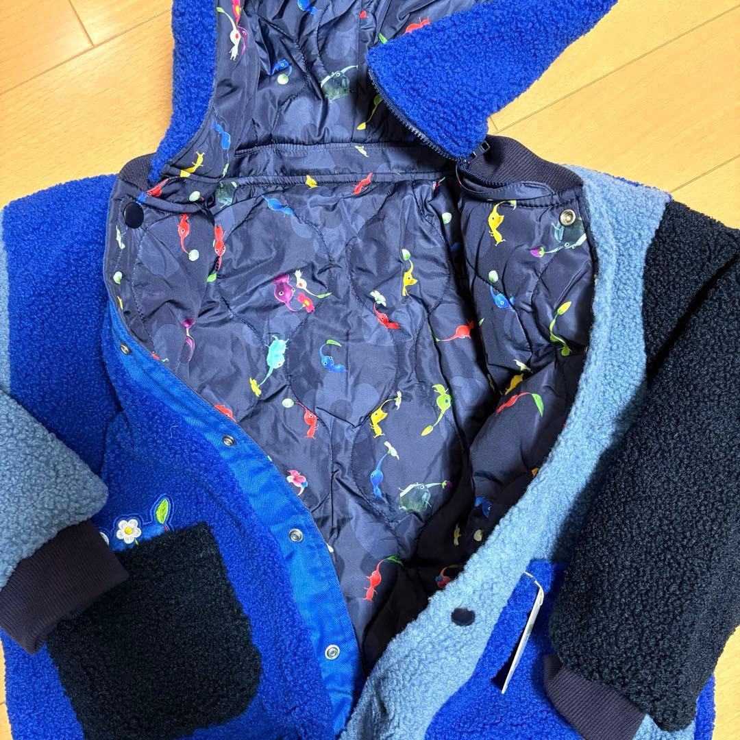 140ブルー新品ピクミンBREEZE アウター◎ボアブルゾン◎PIKMIN