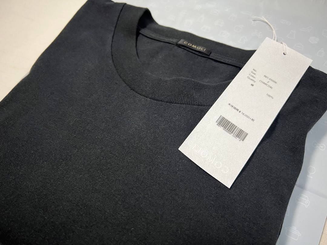 COMOLI コモリ 20SS 空紡天竺長袖カットソー サイズ2美品