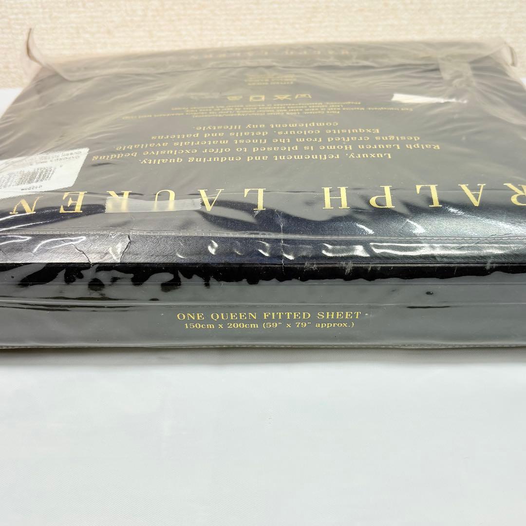 ラルフローレン　クイーンシーツ　ピンクストライプ