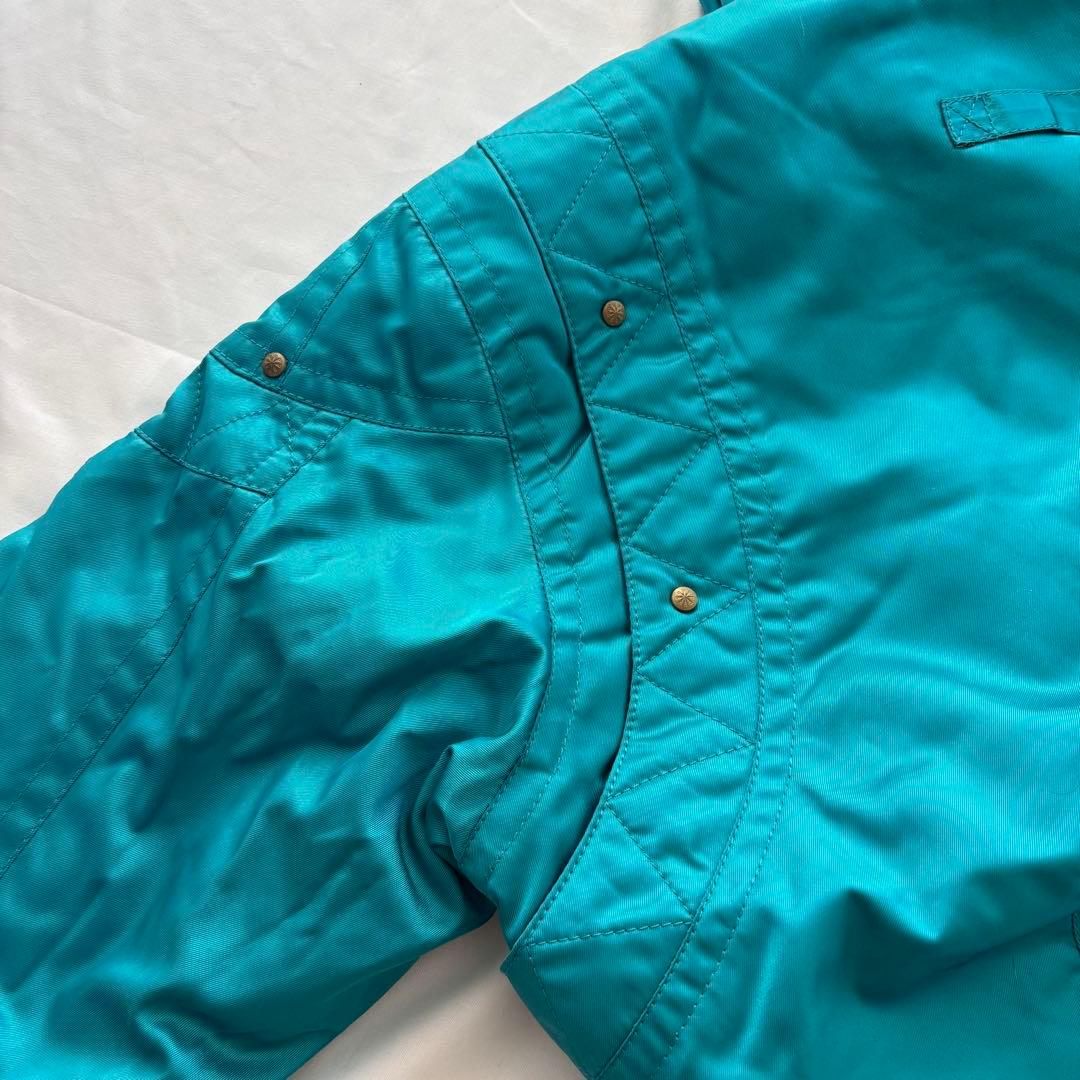 y2k 平成ギャル 短丈 中綿ジャケット フード付き ターコイズ Archive