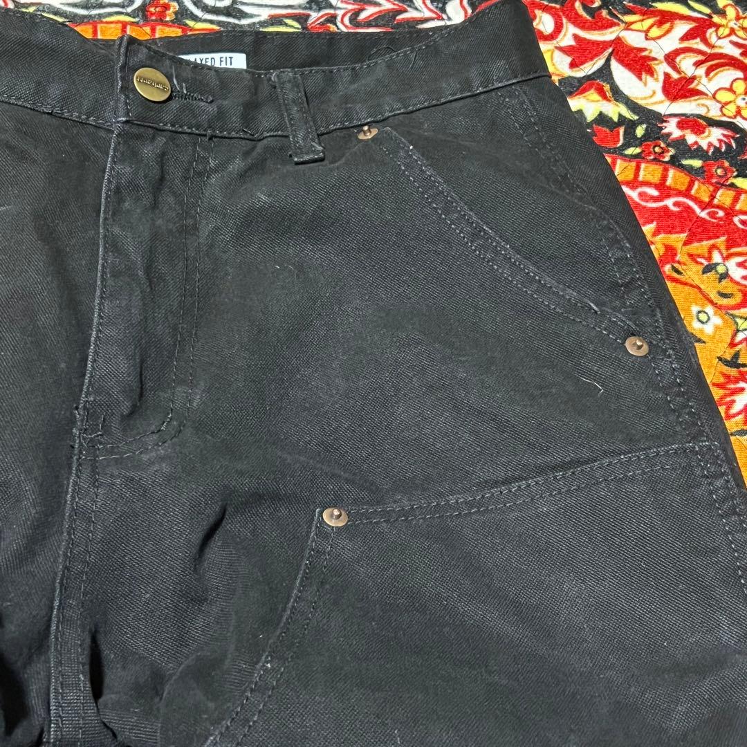 パンツ Carhartt double knee black