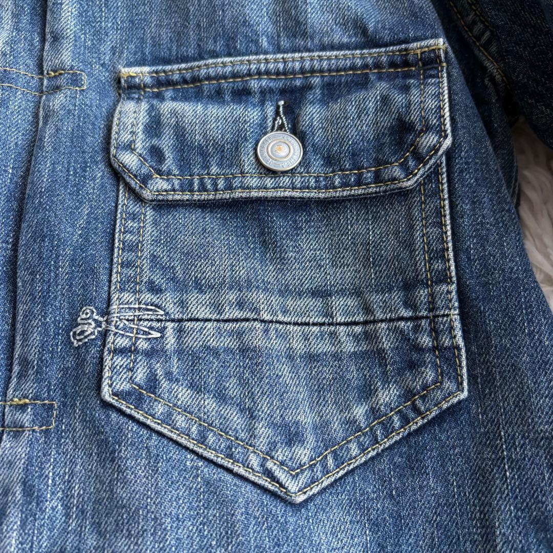 美品 デンハム デニムジャケット 2024年製 TRACE CURVING M