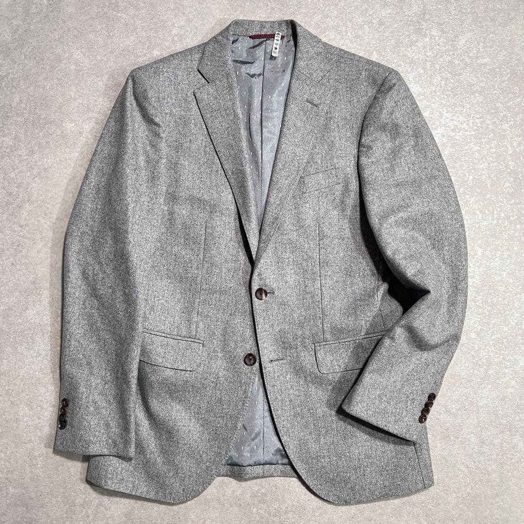 【極上品】NICOLE カノニコ ウールフランネル スーツセットアップ 46