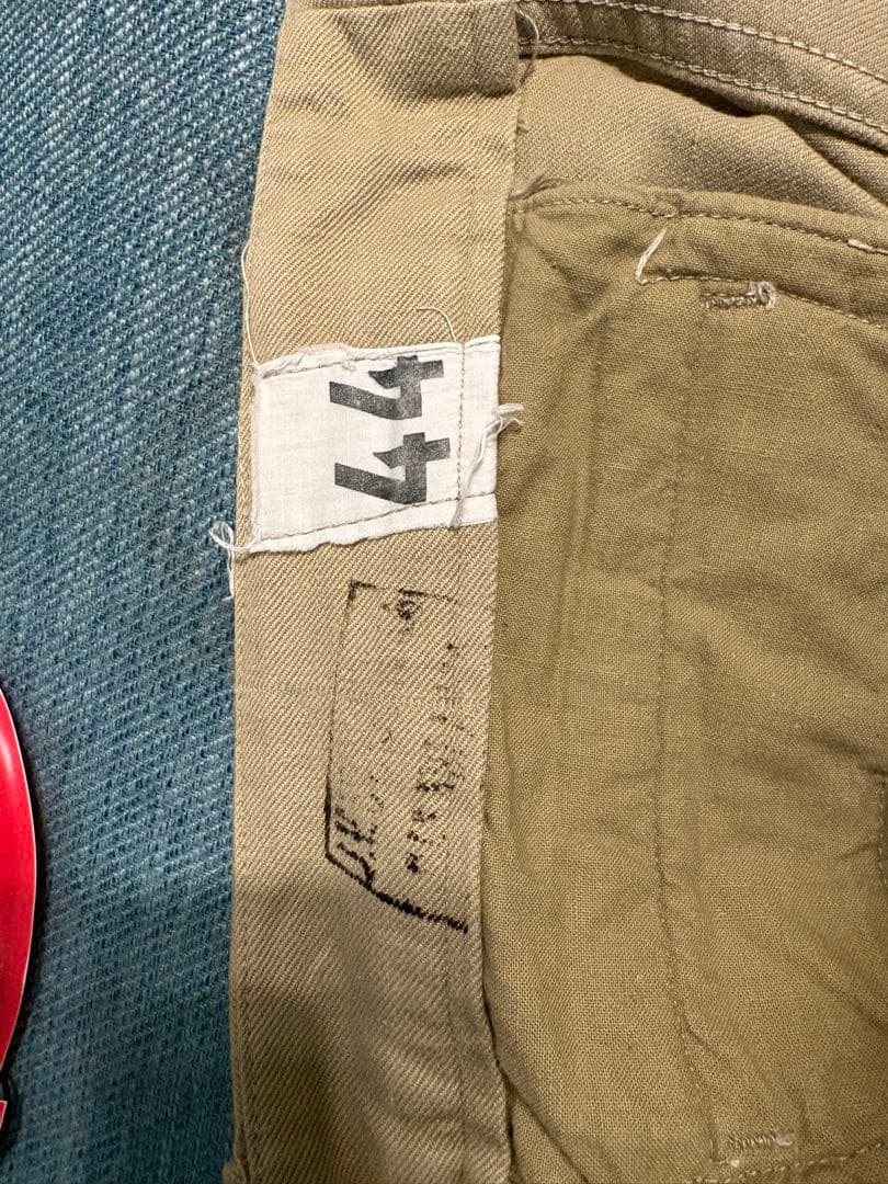 【実物】フランス軍 M-52 チノトラウザーズ サイズ44 ヴィンテージ