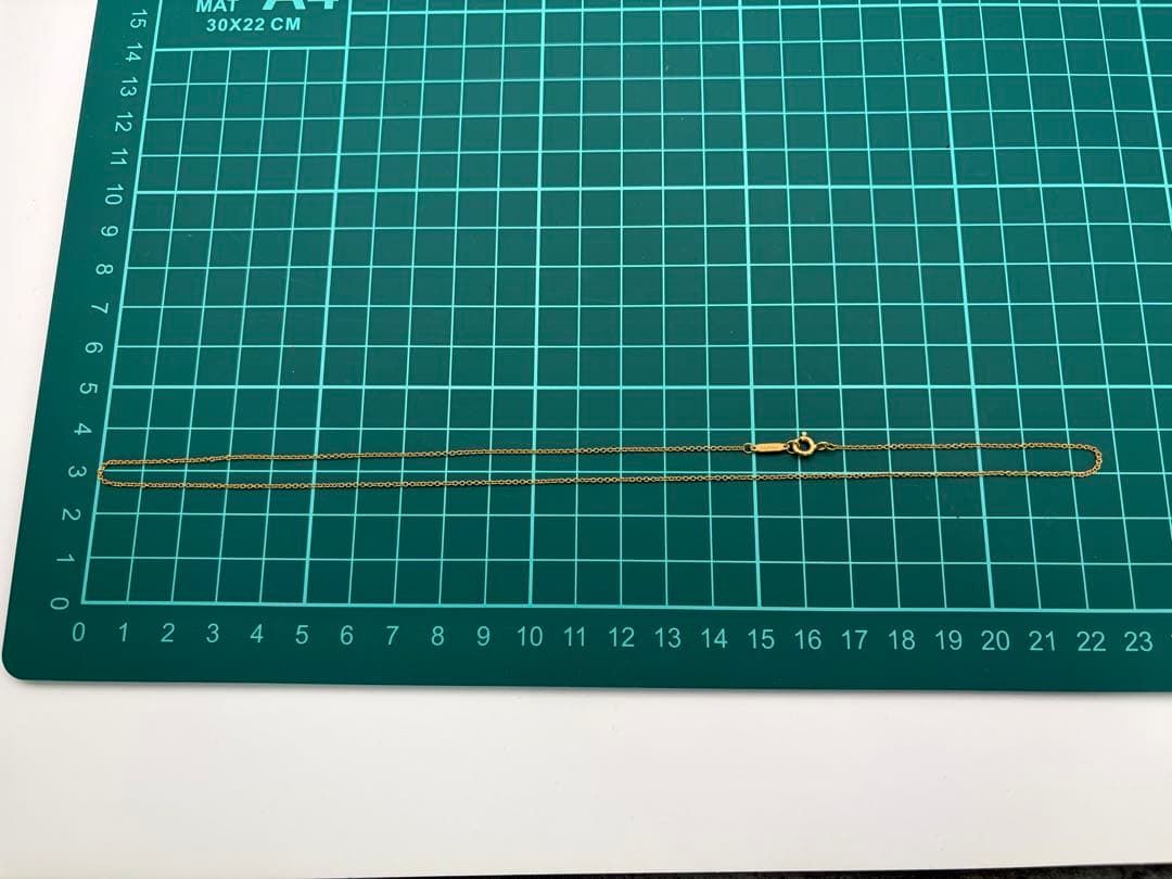 ティファニー ネックレス チェーン 18K イエローゴールド 750 45cm