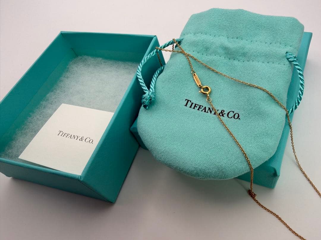 ティファニー ネックレス チェーン 18K イエローゴールド 750 45cm