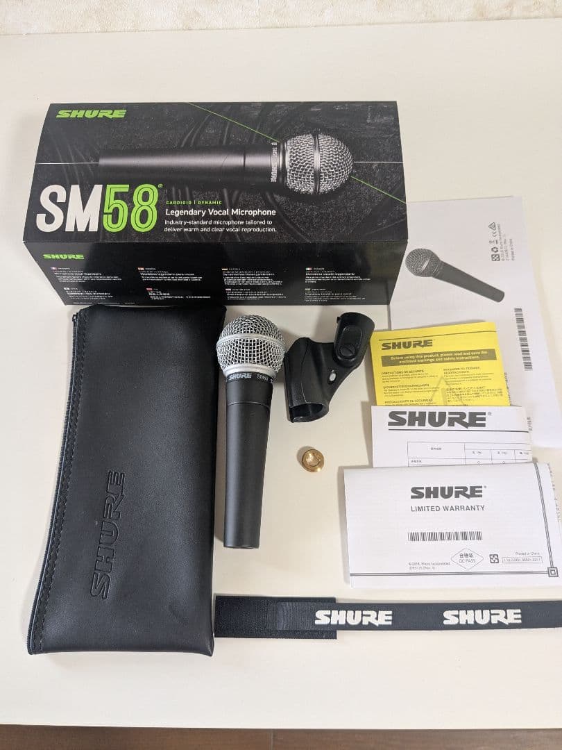 SHURE SM58 ダイナミックマイク　美品