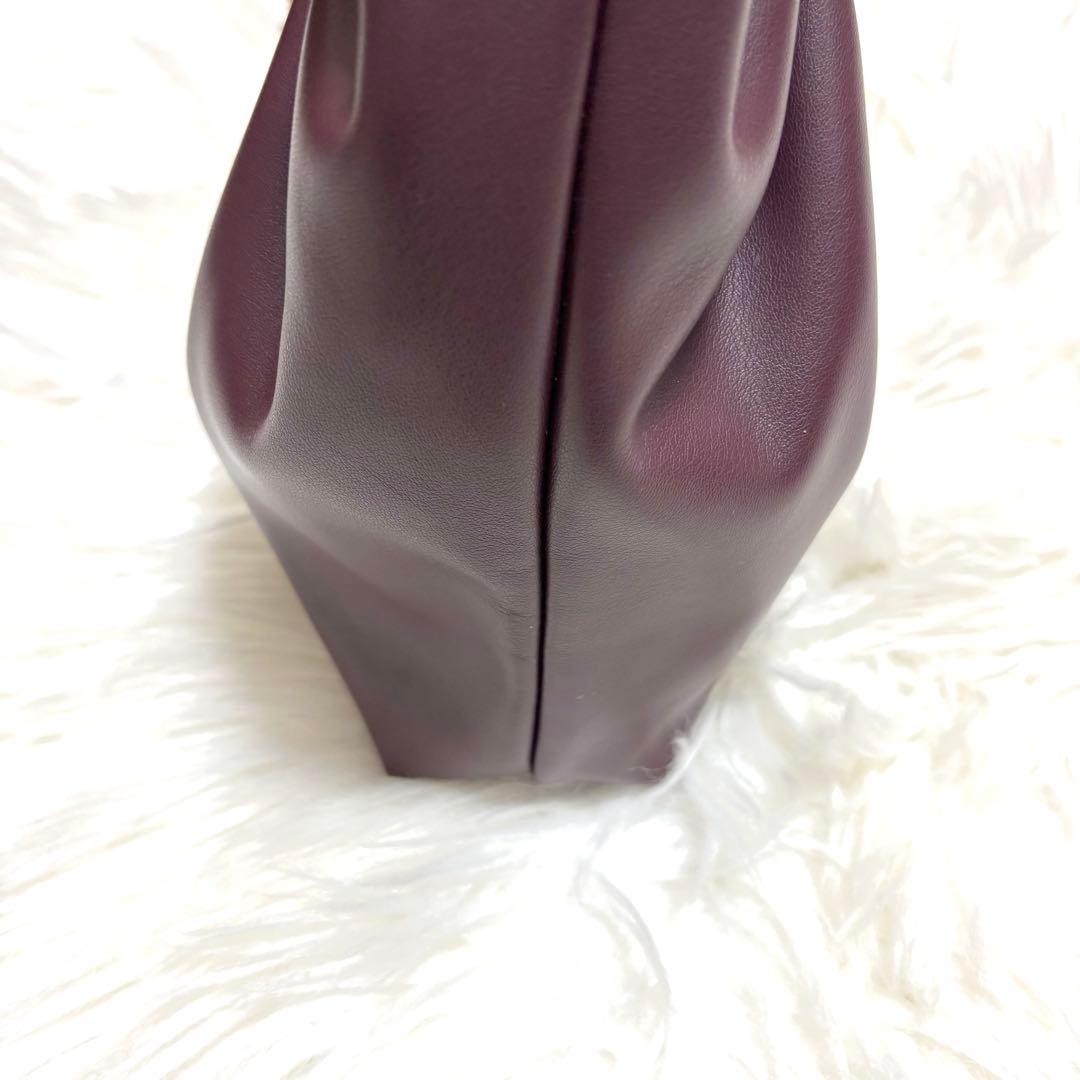 【SNIDEL】ドロストチェーンバッグ　バーガンディ