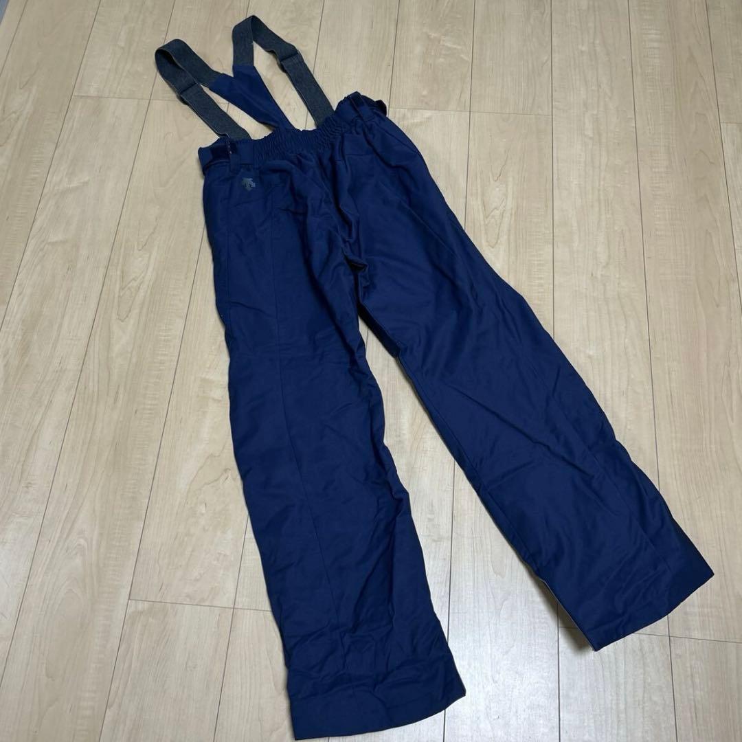 美品　デサント　ヒートナビ　スノーパンツ　M つなぎ 紺色　スノーボード パンツ