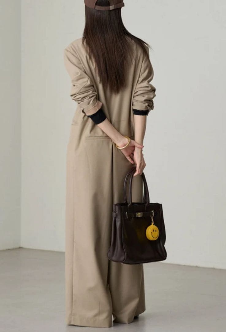 【Loungedress】ダブルジャケットオールインワン