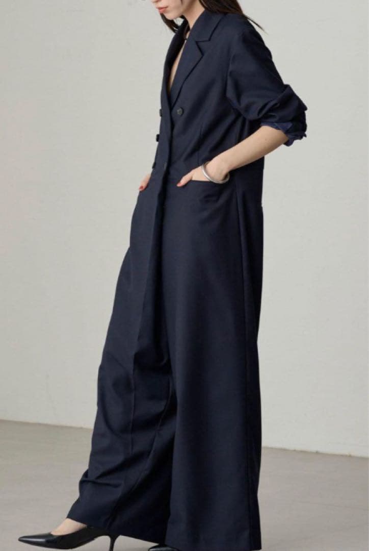 【Loungedress】ダブルジャケットオールインワン
