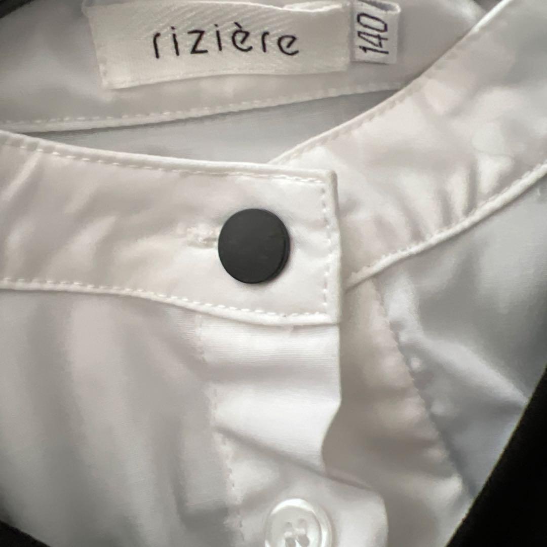 リジェールブラックノーカラーセットアップ 140cm 男の子スーツ4点セット