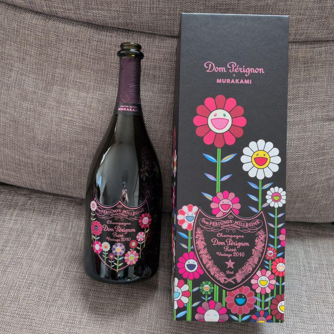 【限定コラボ】ドンペリ×村上隆　ロゼヴィンテージ 空箱＆空瓶