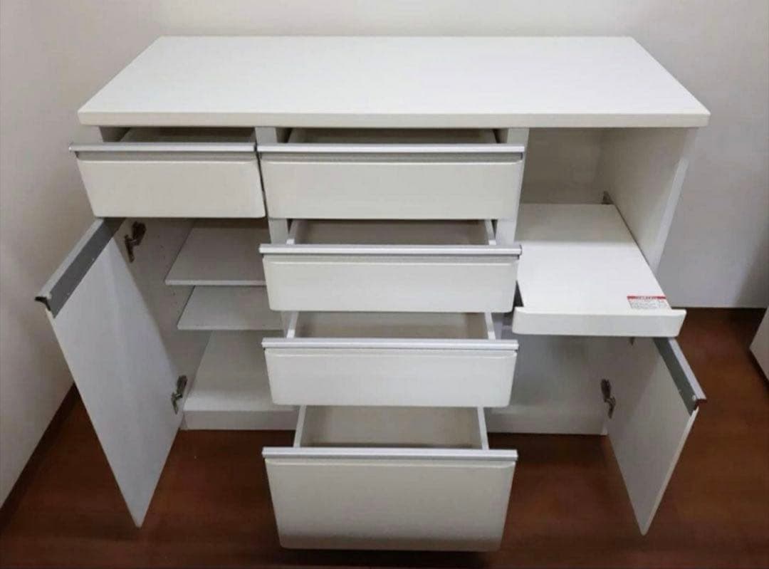 【完成品】【送料込】キッチンカウンター 食器棚 台所 収納 幅120cm