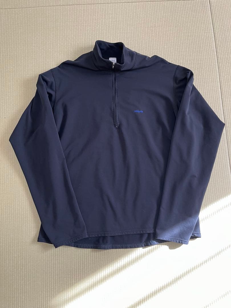 90s patagonia クールウェザー トップ 黒 XL スナップt