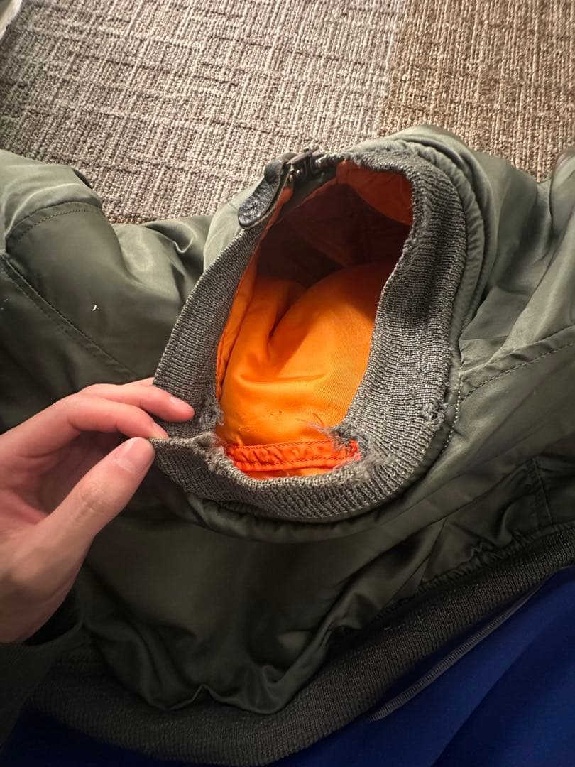 m*k様 70s 米軍実物 MA-1 ALPHA SCOVILLジッパー M ヴ