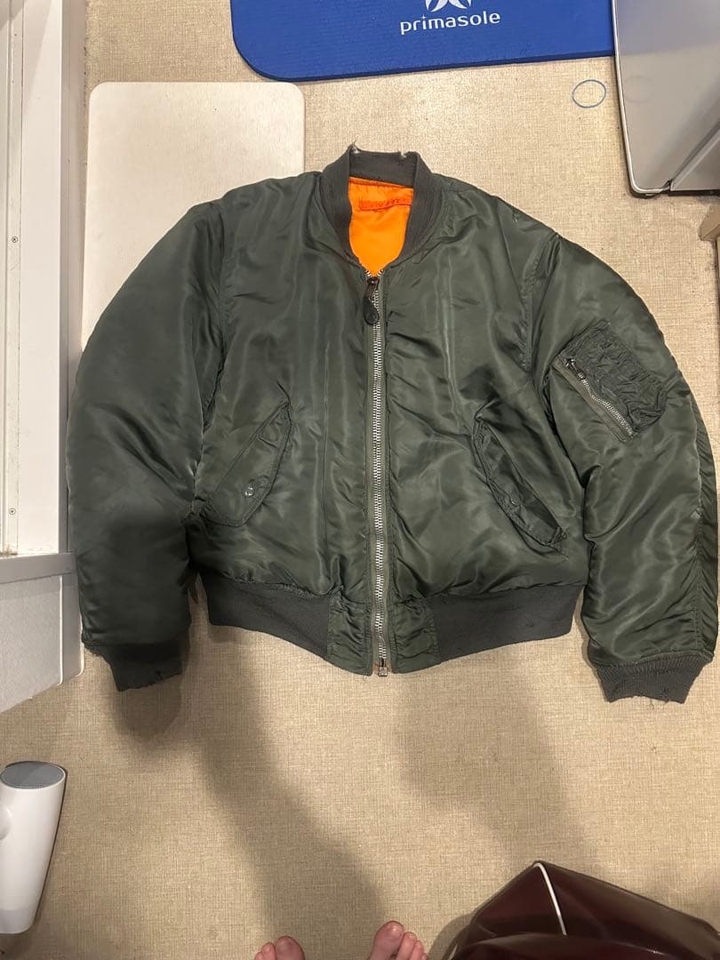 m*k様 70s 米軍実物 MA-1 ALPHA SCOVILLジッパー M ヴ