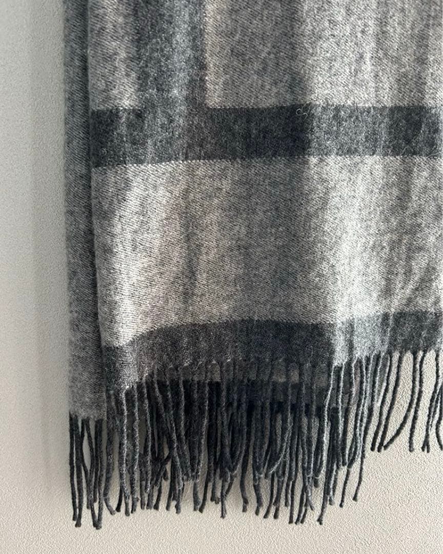 トーテム　マフラー　ストール　グレー