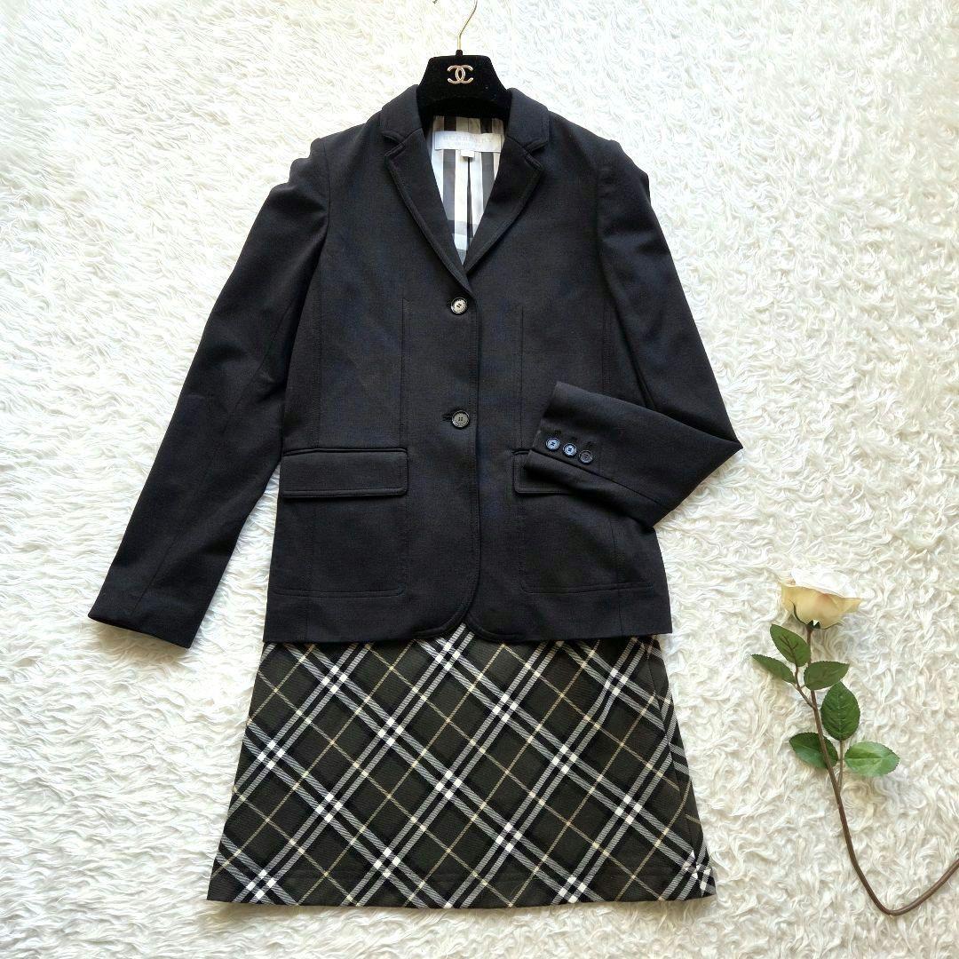 user_fdedc5b2様美品✨バーバリ－　黒ジャケット　ノバチェック160