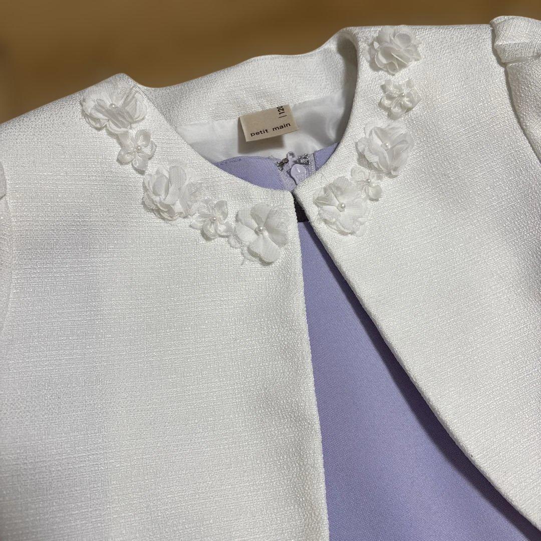 【美品】petit main プティマイン　ワンピース　120 入学式