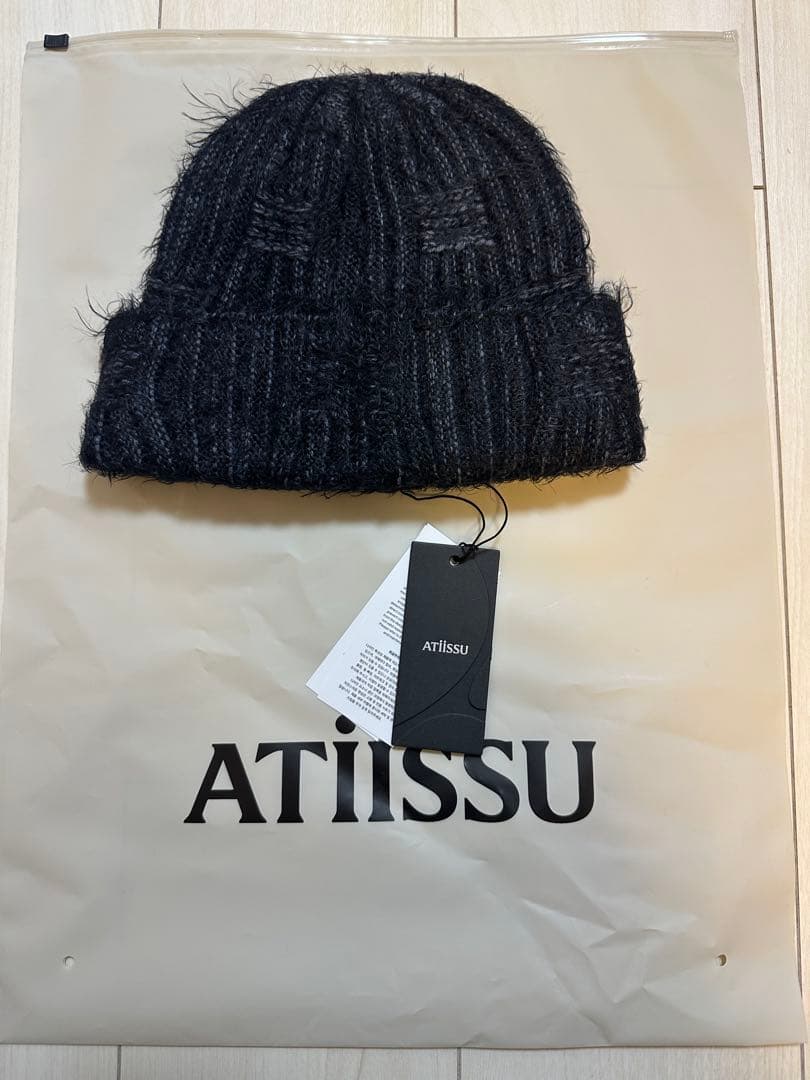 【新品本物】ATiiSSU(アティシュ) Kevi Beanie BKビーニー