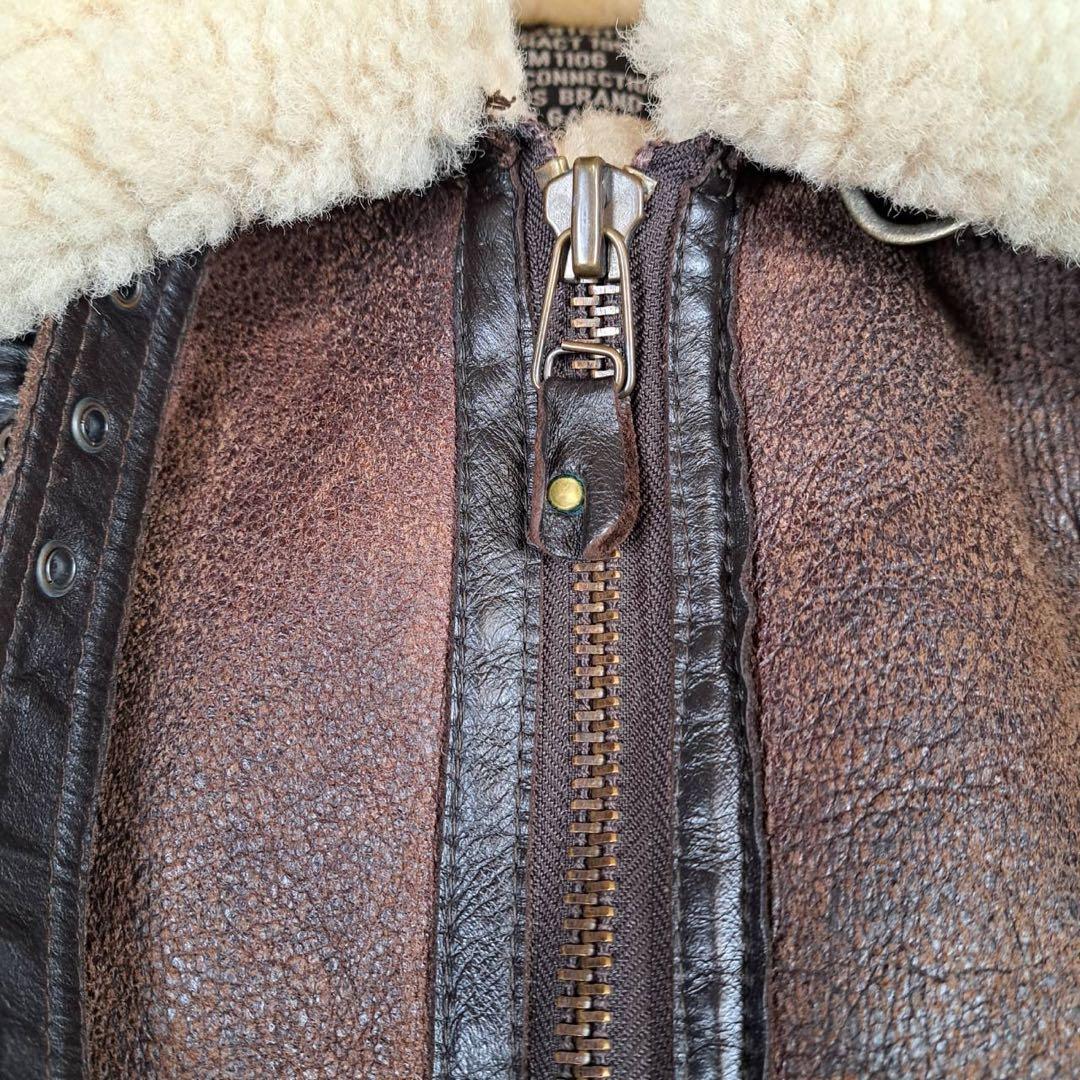 MILANO USA製 B-3 フライトジャケット　リアルムートン