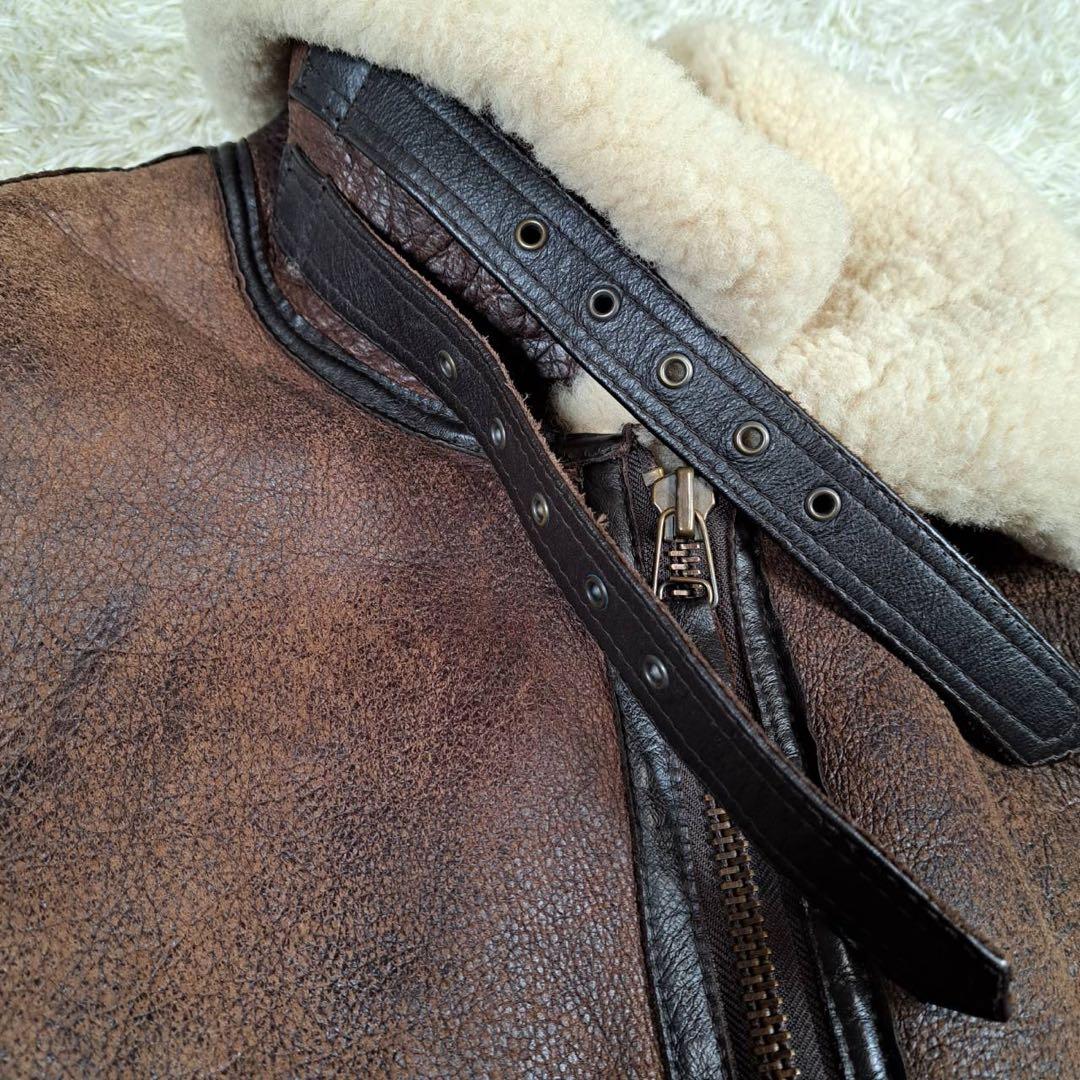 MILANO USA製 B-3 フライトジャケット　リアルムートン