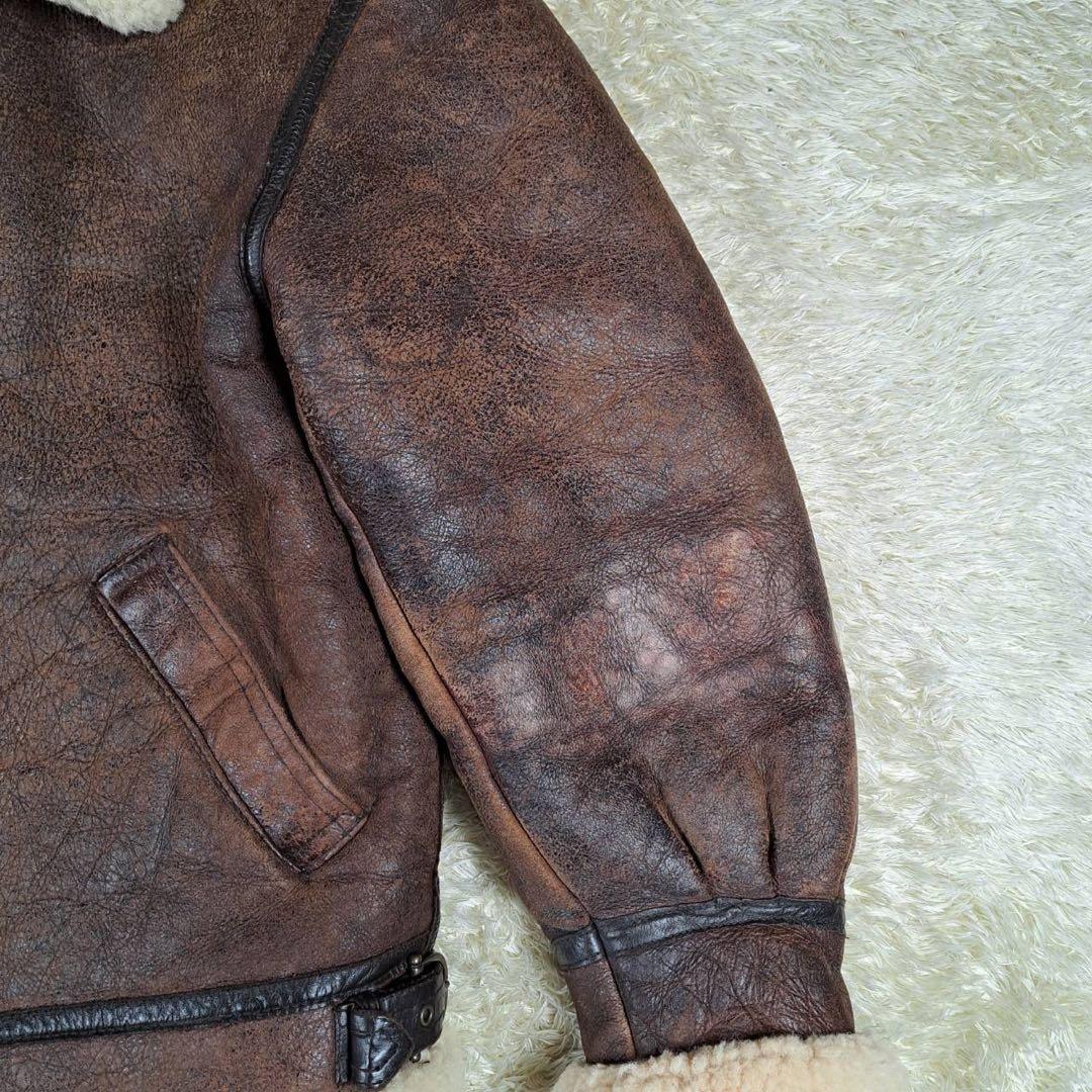 MILANO USA製 B-3 フライトジャケット　リアルムートン