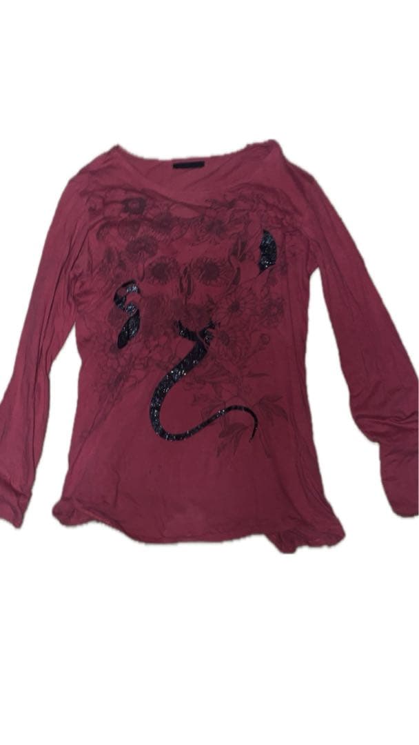 KMRII スタッズスネーク長袖カットソー