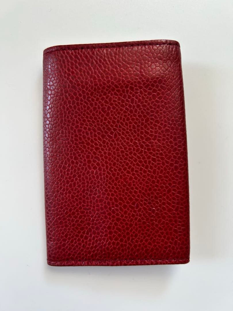 CHANEL レザーキーケース 赤