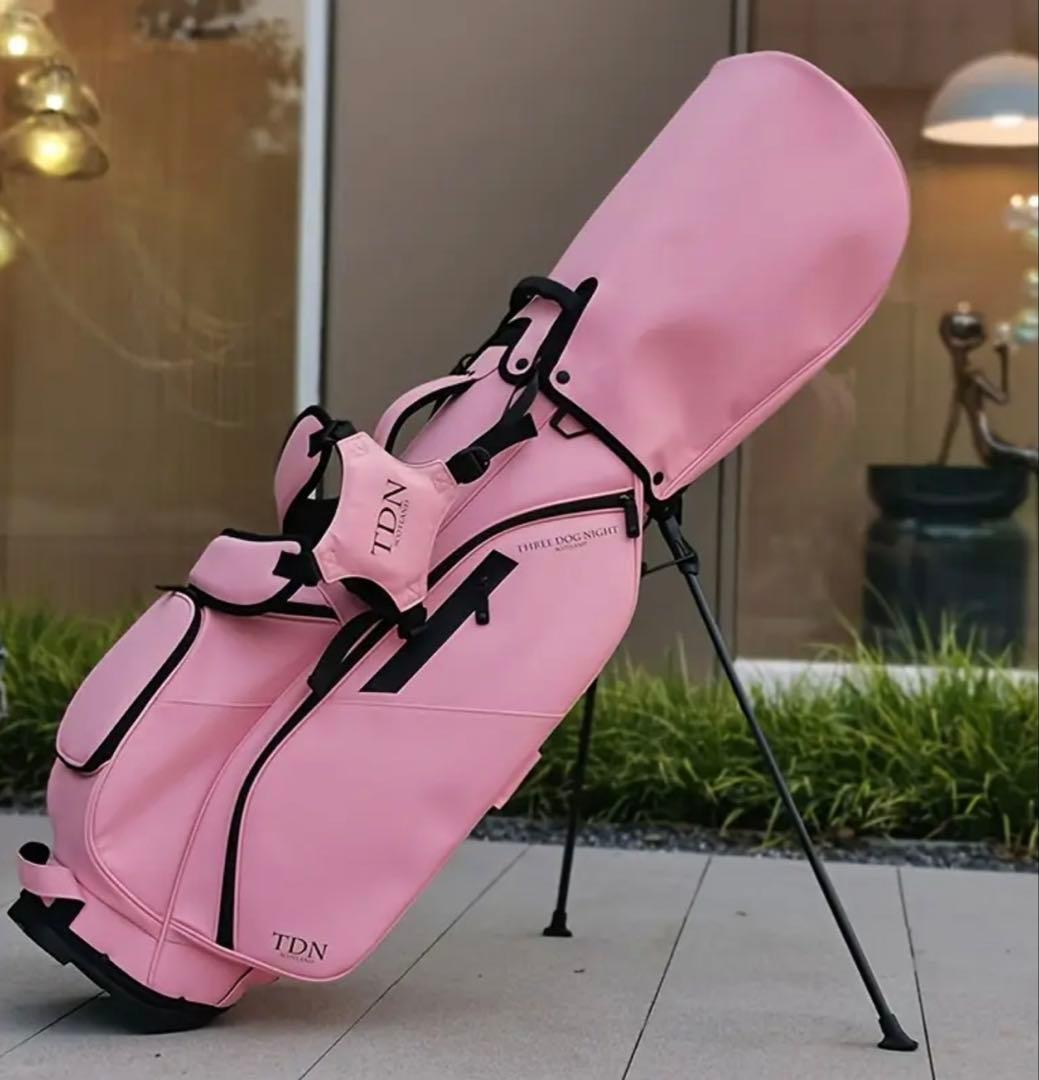 新品 TDN GOLF スコットランド発 プレミアム スタンドバッグ ピンク