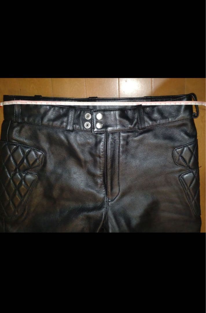 BATES ベイツ レザーパンツ L 本革　パッテッド