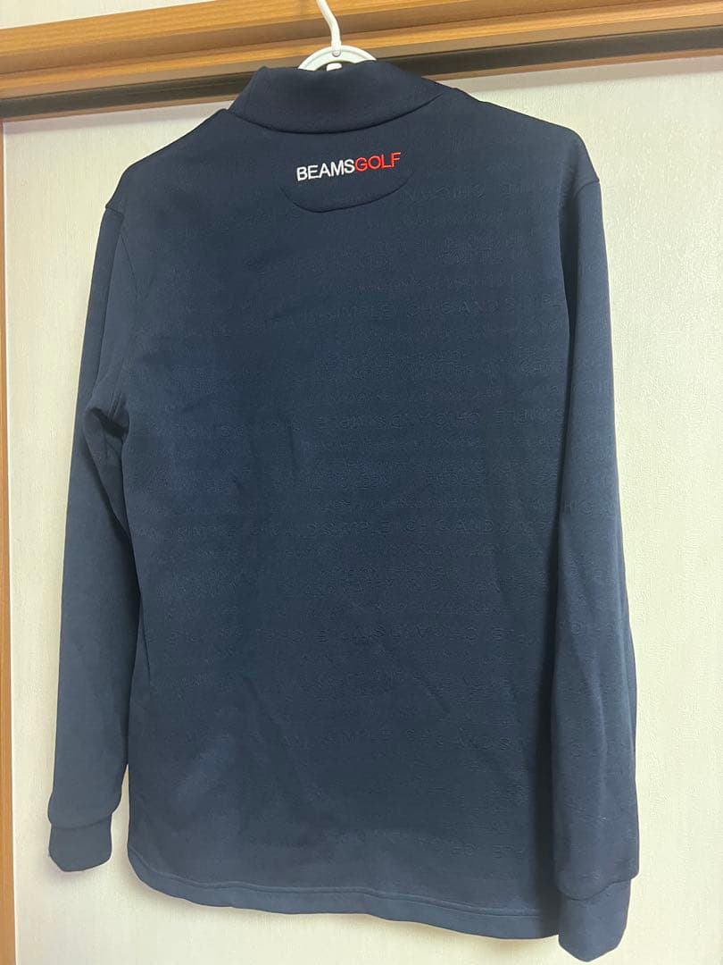 【ネイビー＆ホワイト セット】BEAMS GOLF モックネックシャツ M