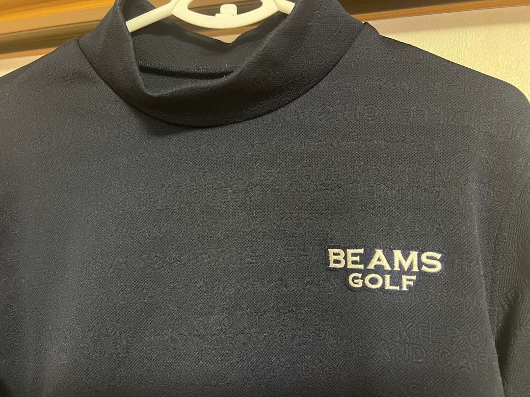 【ネイビー＆ホワイト セット】BEAMS GOLF モックネックシャツ M