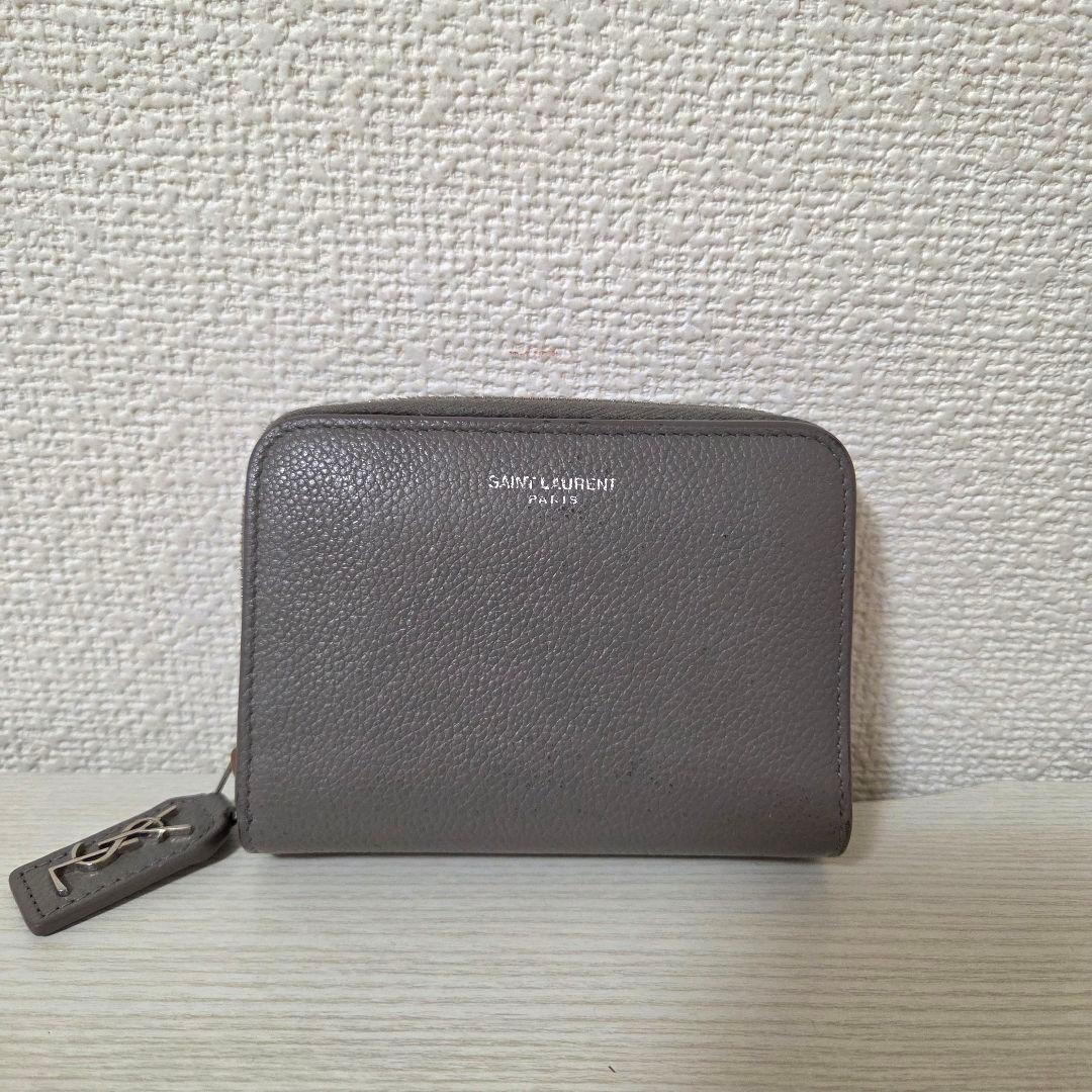 SAINT LAURENT　コンパクトウォレット　財布　2つ折り　付属品あり