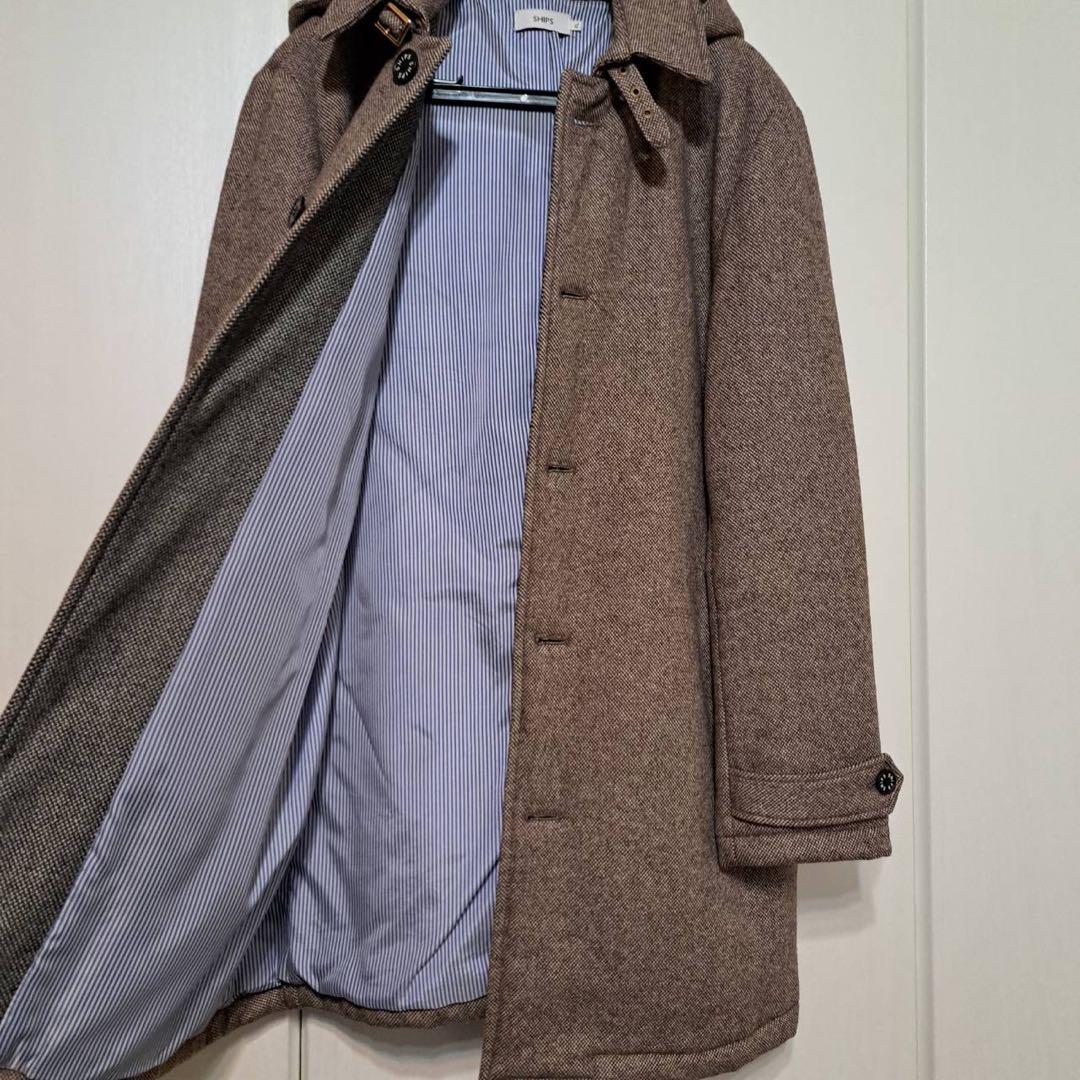 SHIPS シップス　取り外し可能フード付きコート