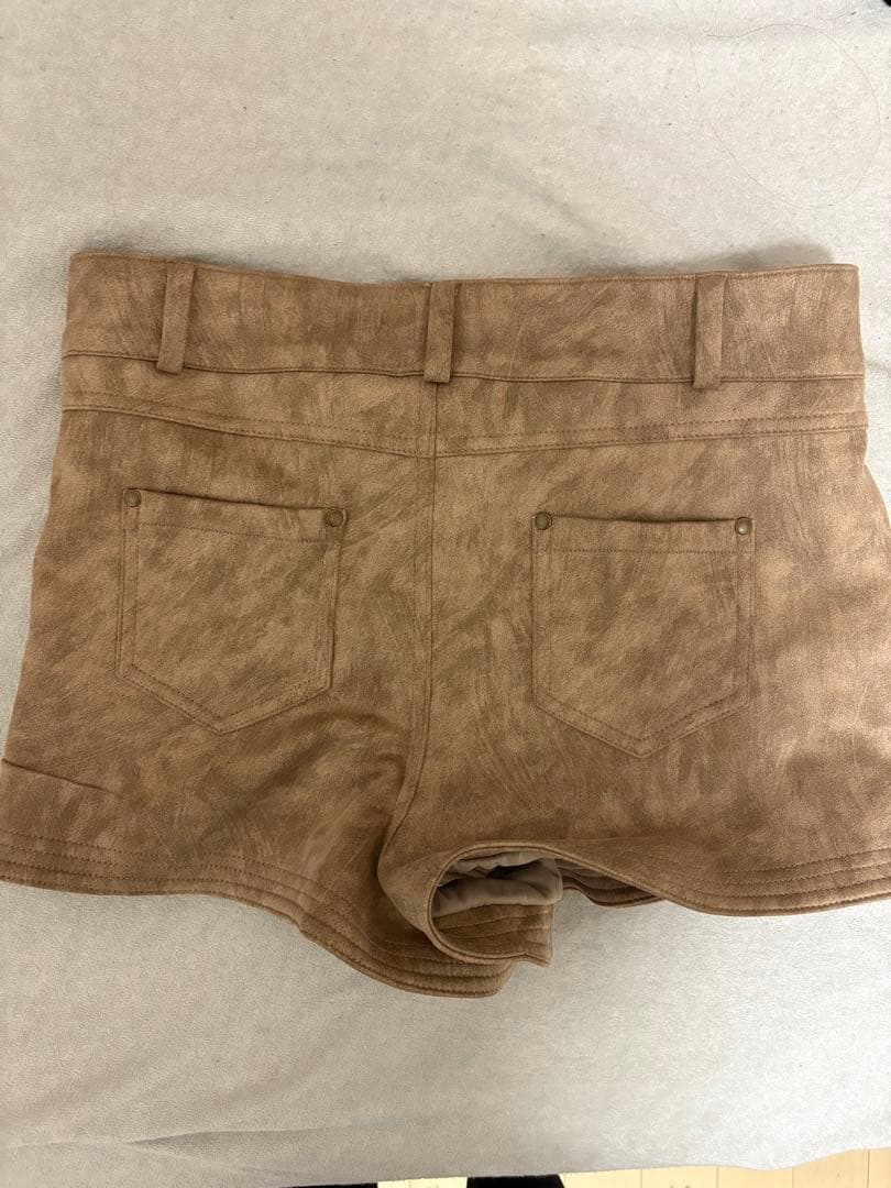 パンツ diante Eco suede tight shorts