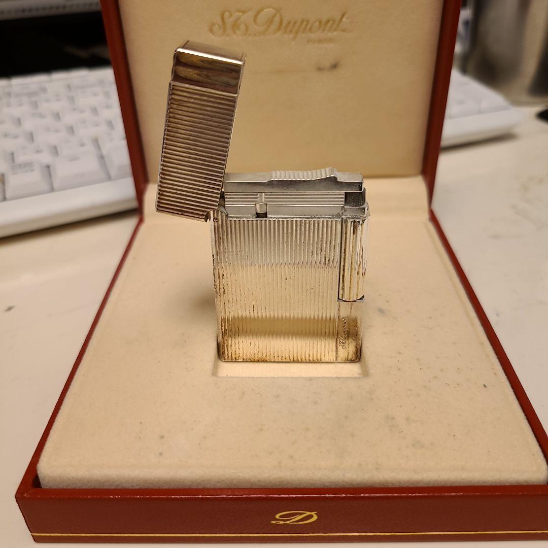 S.T. Dupont ストライプデザインライター ケース付き