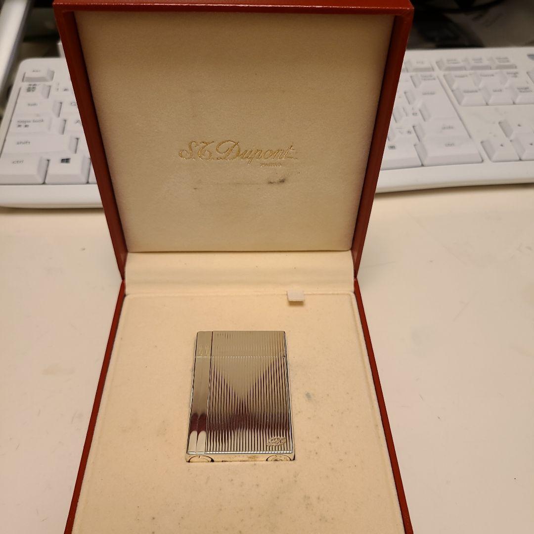 S.T. Dupont ストライプデザインライター ケース付き