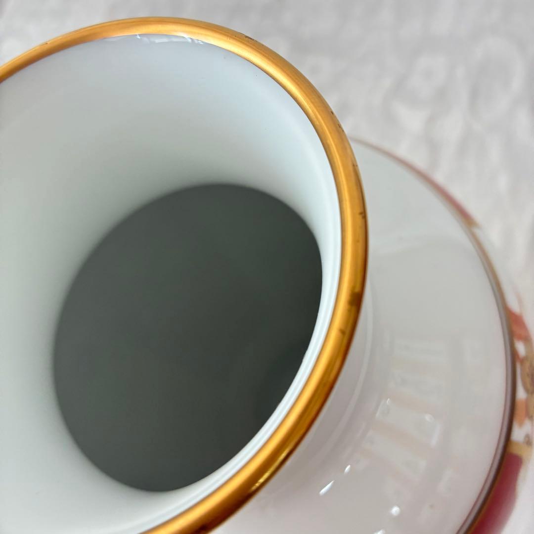 【大倉陶園】フランクリン ポーセリン 四君子之内 梅 花瓶