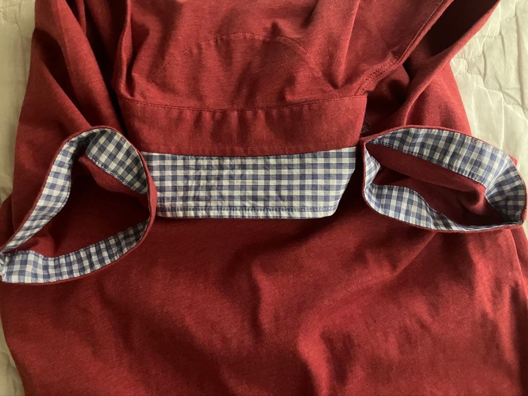 ブルネロクチネリ コットン 4B ポロシャツ チェック レッドブラウン XS