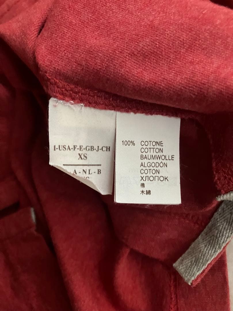 ブルネロクチネリ コットン 4B ポロシャツ チェック レッドブラウン XS