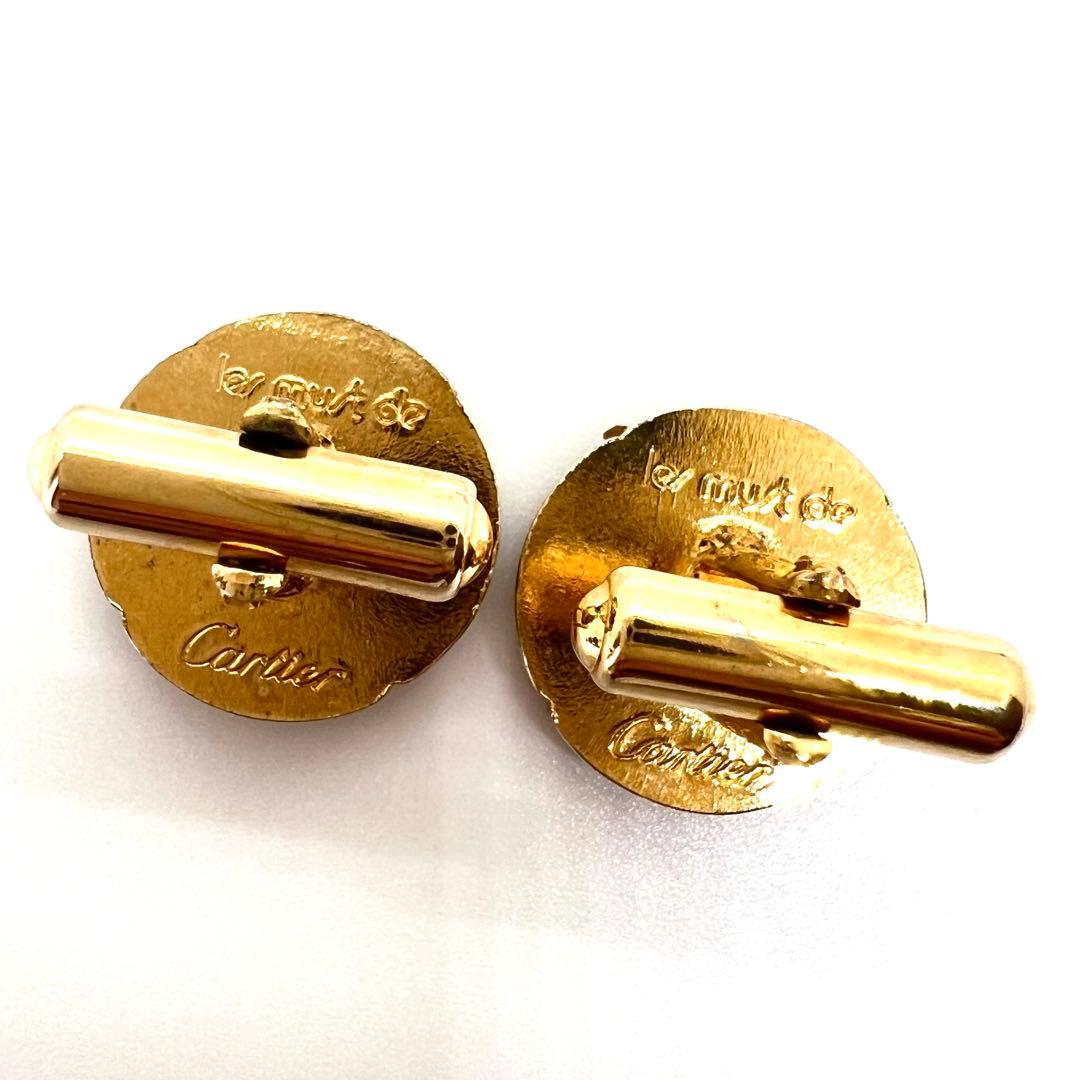 Cartier カルティエ 2C カフス タイタックピン ブラック