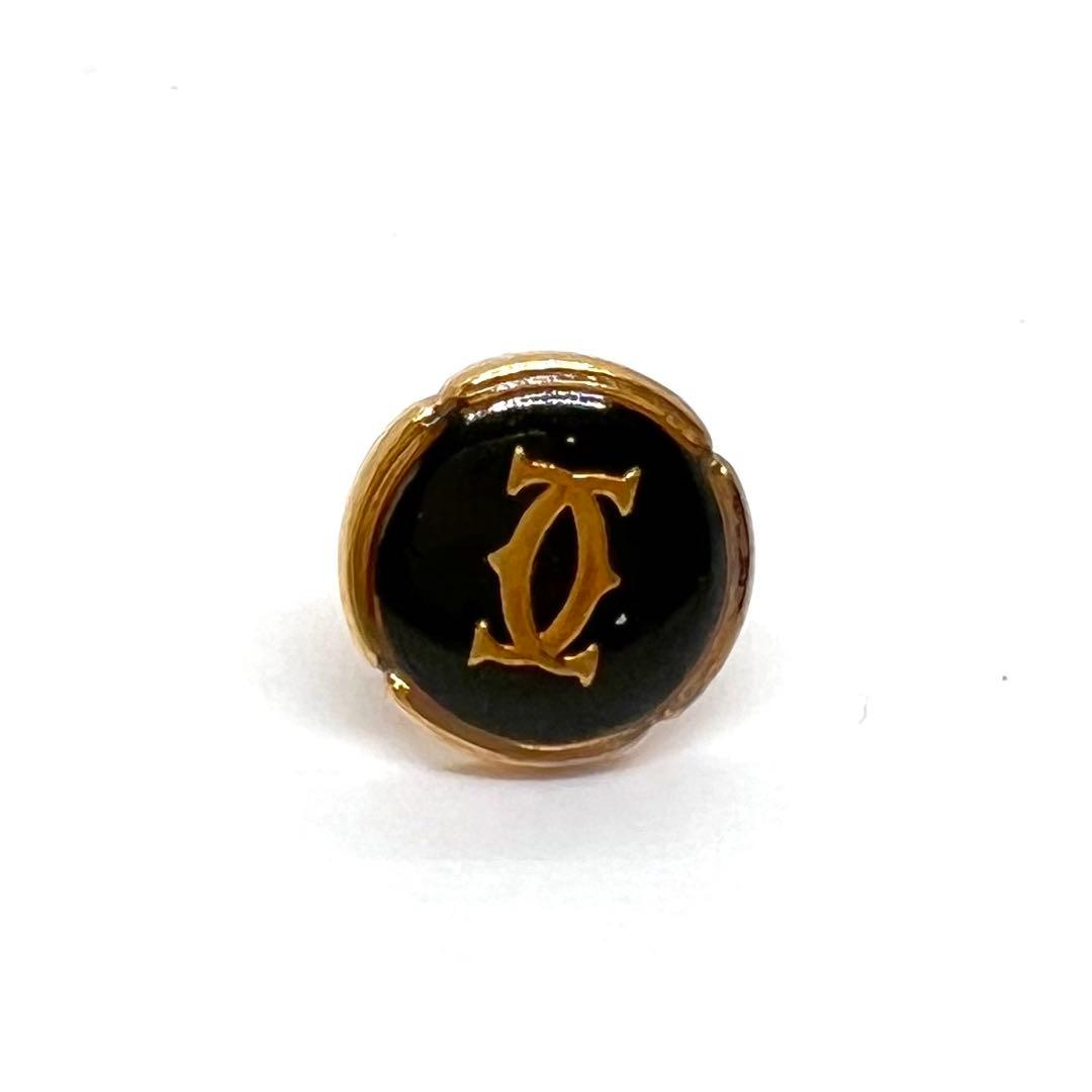 Cartier カルティエ 2C カフス タイタックピン ブラック