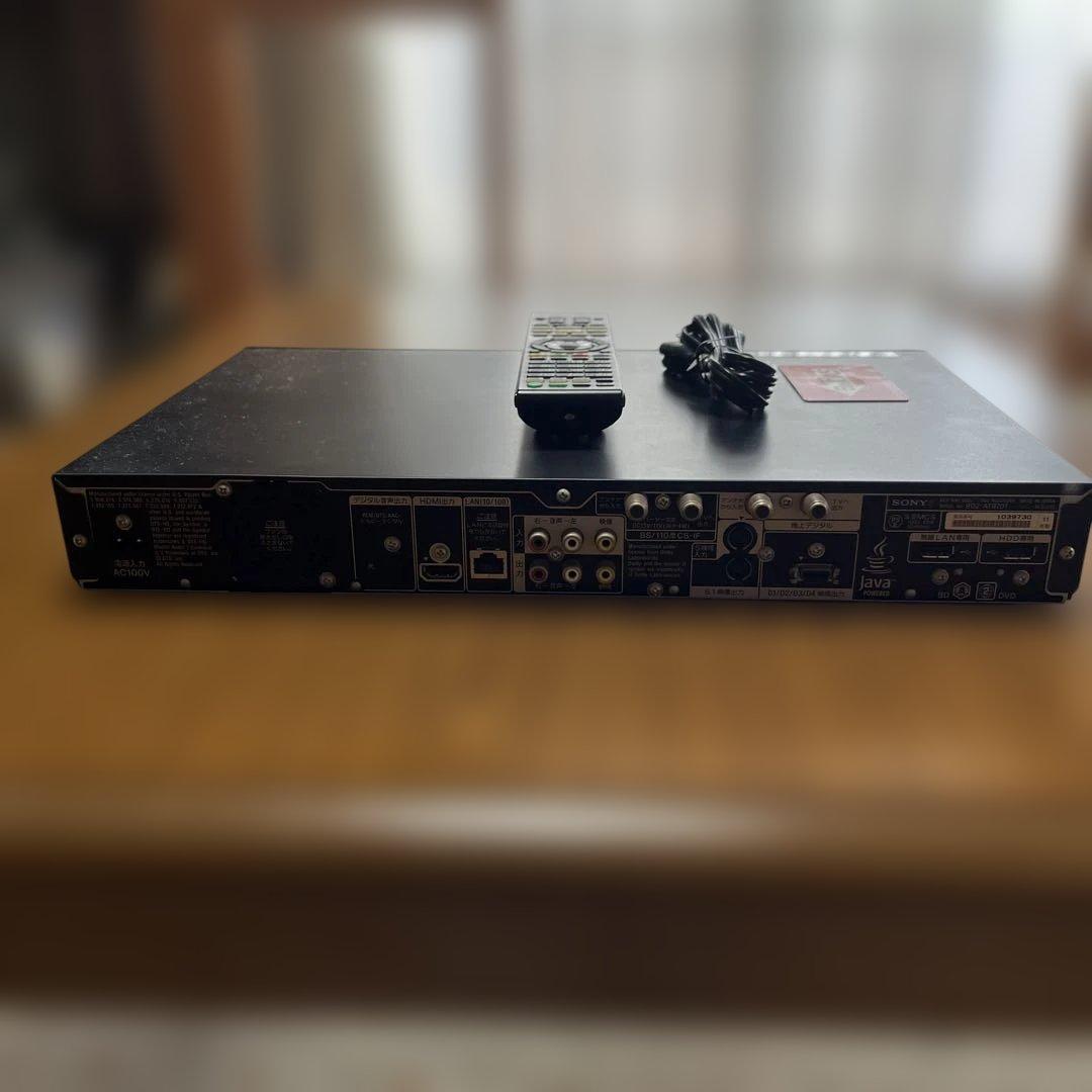 SONY　BDZ-AT970T　3番組同時録画 ブルーレイディスク™レコーダー