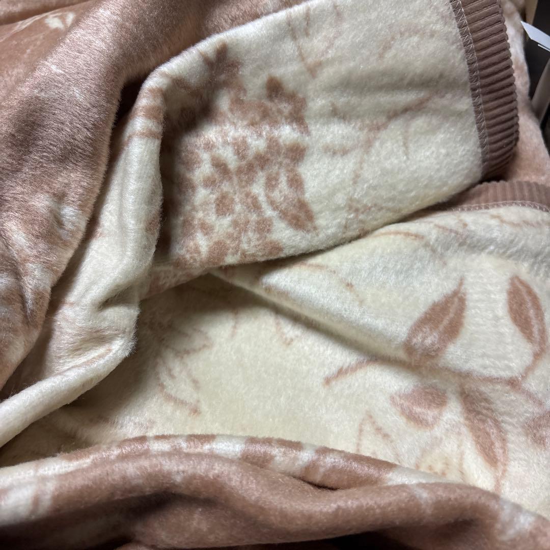 高島屋 くらしすと シルク毛布 絹毛布 絹100% クリーム ベージュ 日本製